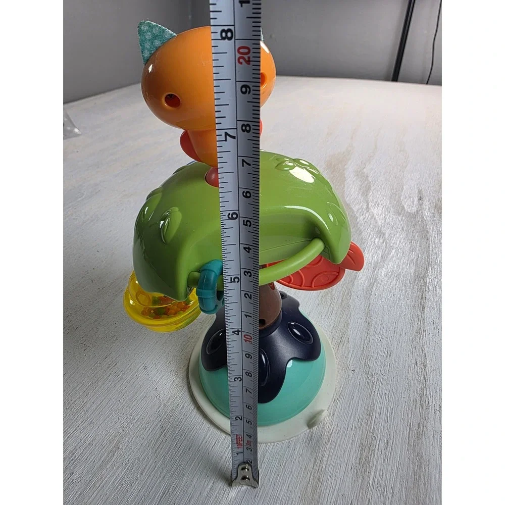 Kids Multi-Sensory Activity Tree Suction Cup High Chair Toy Owl Rattle Spinner
